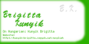 brigitta kunyik business card
